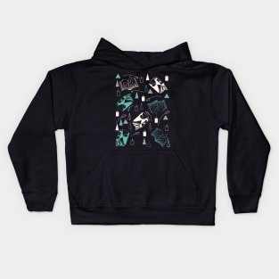 Abstract Book Lovers Bibliophile Kids Hoodie